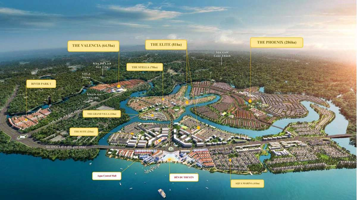 Dự án khu đô thị ven sông Aqua City đảo Phượng Hoàng